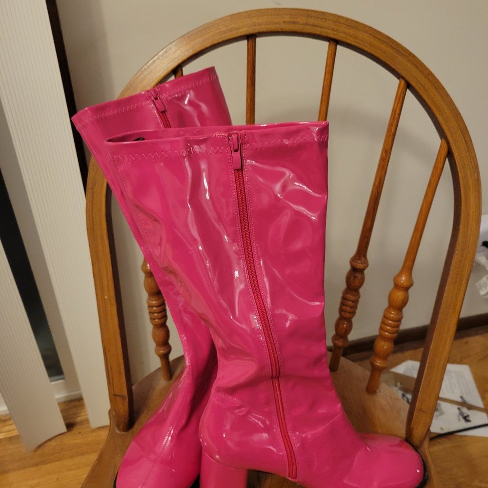 Fuschia go go boots